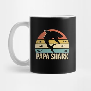 Dad Shark Fish Lover Birthday Daddy Mug